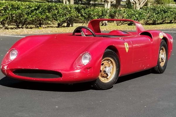 A classic red Ferrari